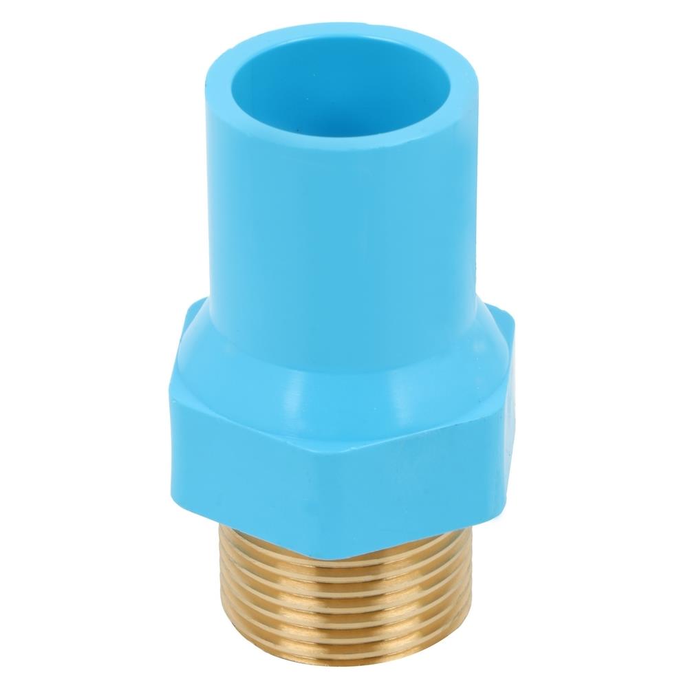 ข้อต่อเกลียวนอก PVC/BASS SCG 1X3/4 นิ้ว สีฟ้า