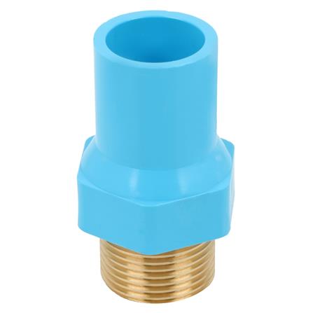 ข้อต่อเกลียวนอก PVC/BASS SCG 1X3/4 นิ้ว สีฟ้า_1