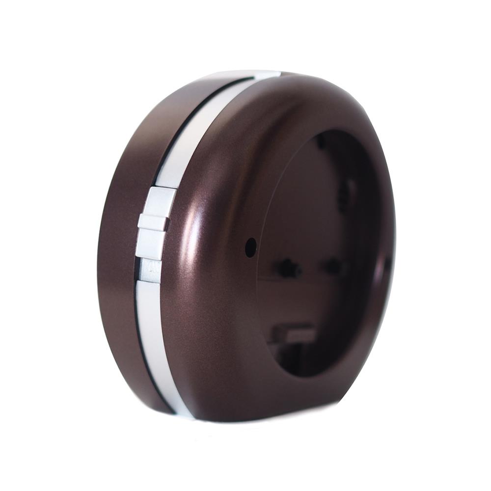 นาฬิกาปลุกพลาสติก 5X4.5นิ้ว TEP003DB สีน้ำตาลเข้ม DOGENI