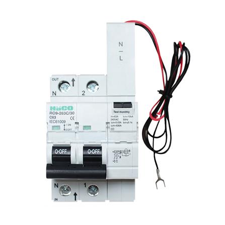 เมนเซอร์กิตเบรกเกอร์กันดูด/กันรั่ว 63 แอมป์ 1 เฟส HACO รุ่น R09