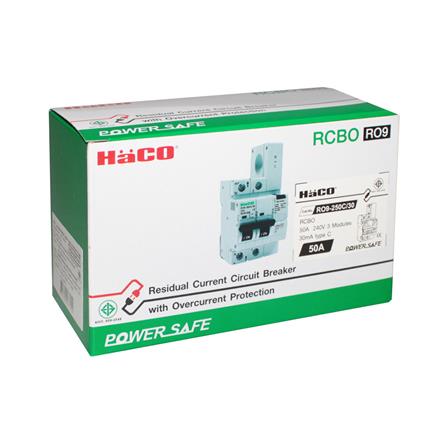 เมนเซอร์กิตเบรกเกอร์กันดูด/กันรั่ว 50 แอมป์ 1 เฟส HACO รุ่น R09_3