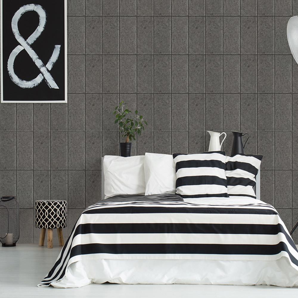 สติ๊กเกอร์โฟม DIY STIXMATE CSL 35x58 ซม. สีเทาเข้ม แพ็ก 2 ชิ้น