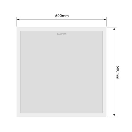 โคมฝังฝ้า LED LAMPTAN PANEL LIGHT 42 วัตต์ 60x60 ซม. DAYLIGHT_8