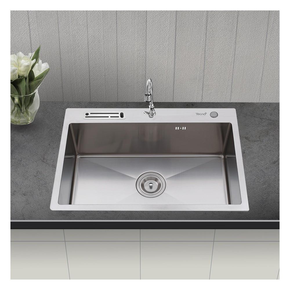 ซิงค์ฝัง 1หลุม TECNOPLUS 10082 QS.03 สเตนเลส