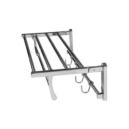 ชั้นวางพร้อมราว NOVABATH NVB-TW001 สีโครม_1