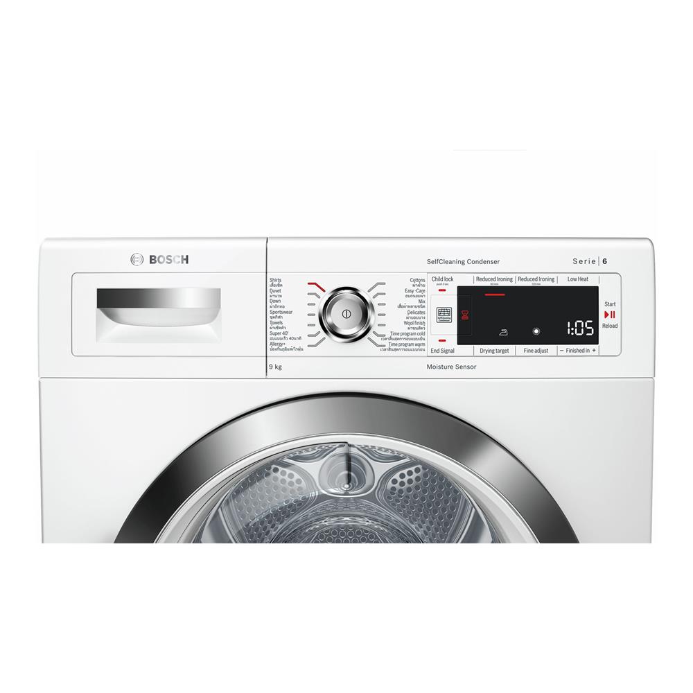 เครื่องอบผ้าฝาหน้า BOSCH WTW85560TH 9 กก. อินเวอร์เตอร์