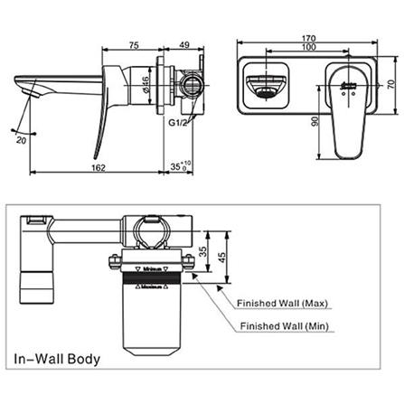ก๊อกอ่างล้างหน้าผสม AMERICAN STANDARD FFAS0904-1T2501BT0 สีโครม_1