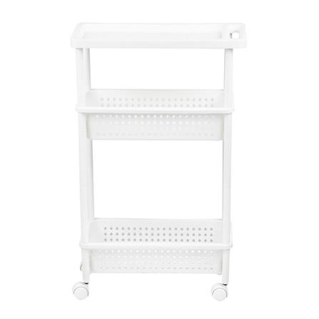 ชั้นวางของ 3 ชั้น มีล้อ KEYWAY AH-53 21.5x48x78.1 ซม. สีขาว_1