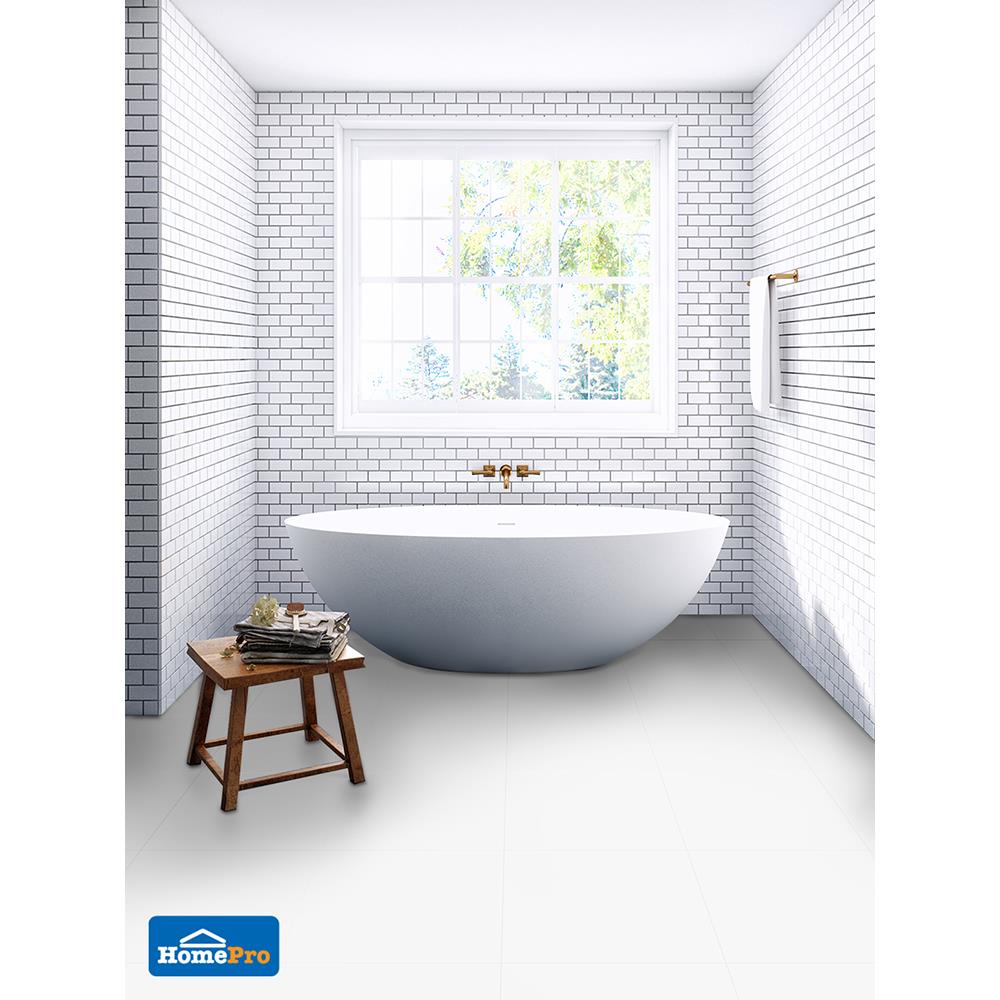 กระเบื้องพื้น 18x18 นิ้ว TARA สมาร์ท ขาว EXC PM