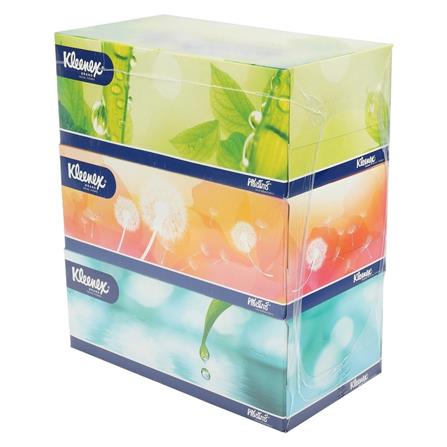 กระดาษเช็ดหน้า KLEENEX NATURAL 135 แผ่น แพ็ค3_1