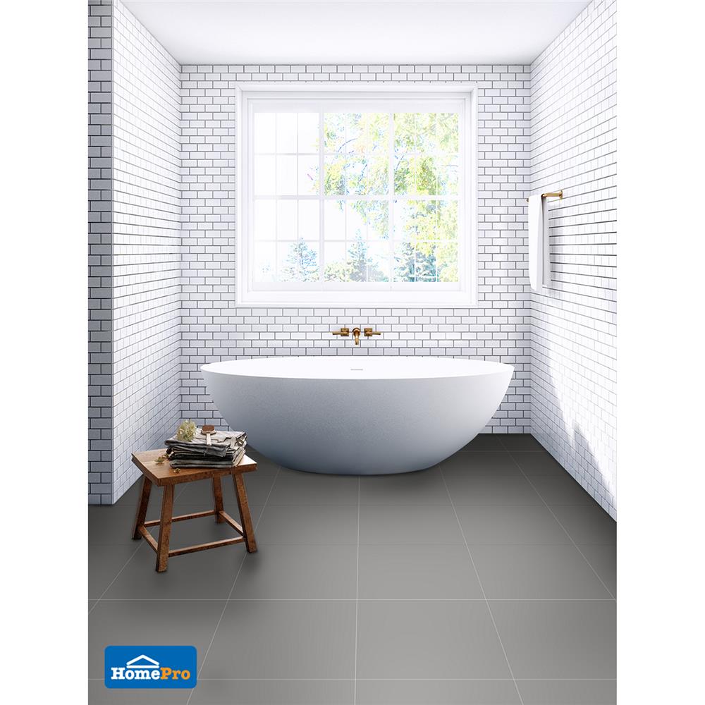 กระเบื้องพื้น 18x18 นิ้ว TARA สมาร์ท เทา EXC PM