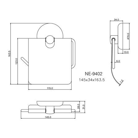 ที่ใส่กระดาษชำระ WS NE-9402 สเตนเลส_1