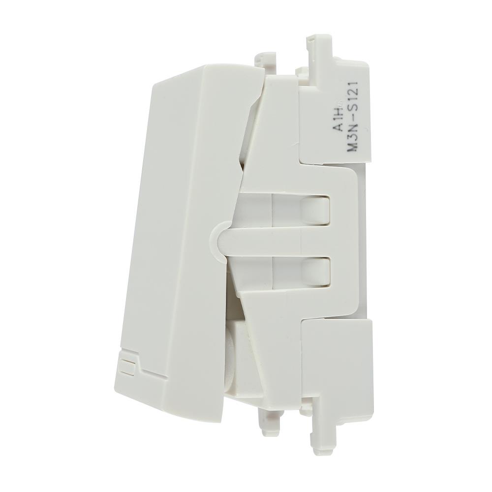 สวิตช์ 2 ทาง HACO M3N-S121 ขนาด 1 ช่อง สีขาว