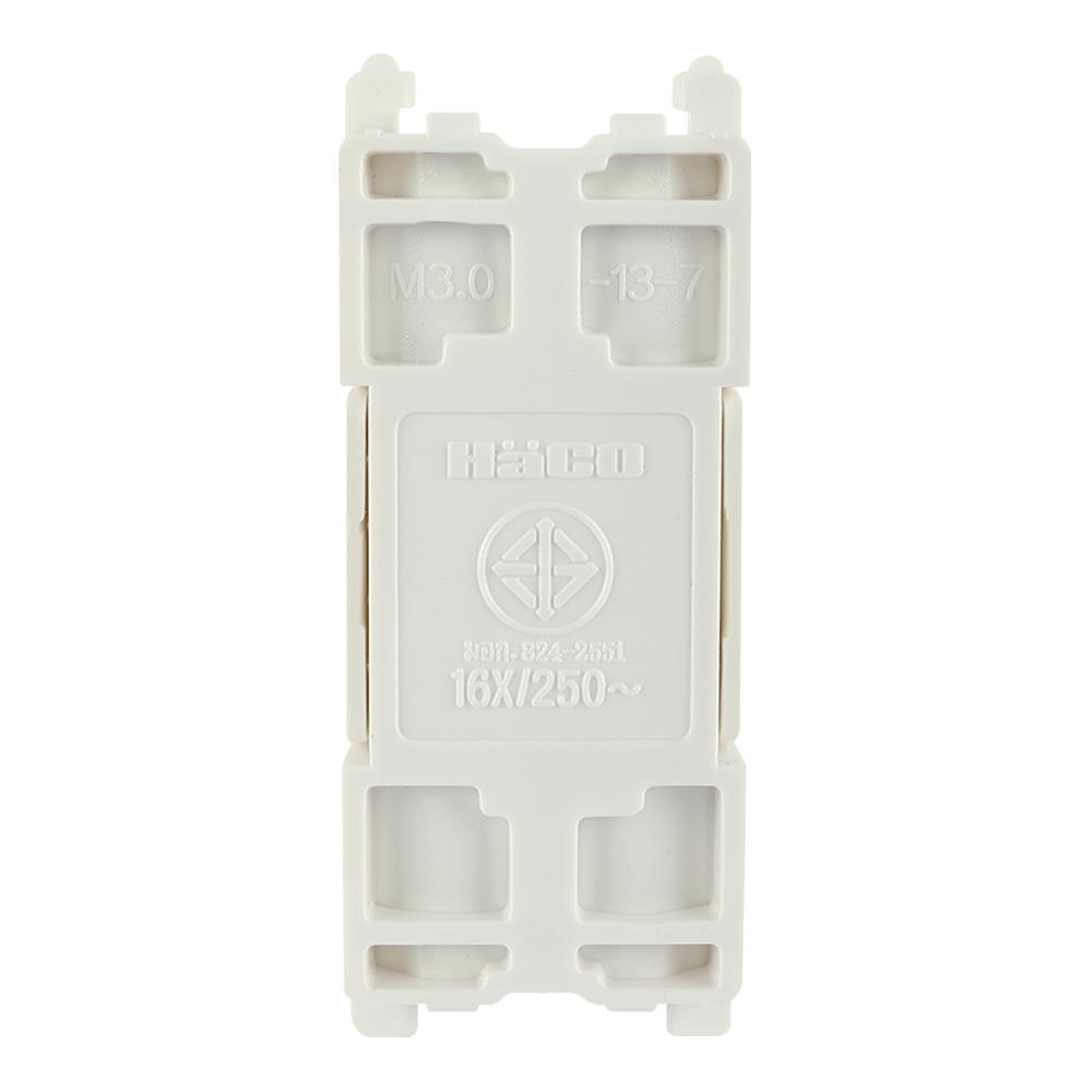 สวิตช์ 2 ทาง HACO M3N-S121 ขนาด 1 ช่อง สีขาว