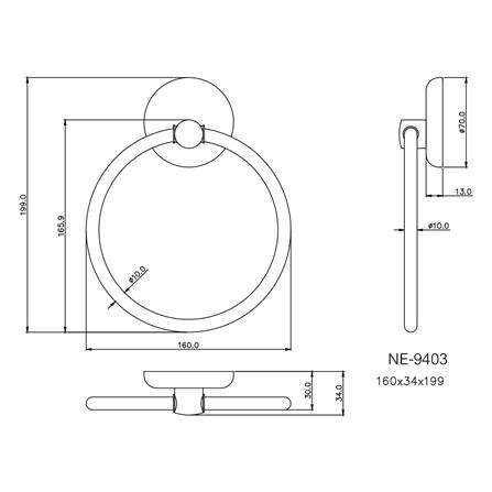 ห่วงแขวนผ้า WS NE-9403 สเตนเลส_2