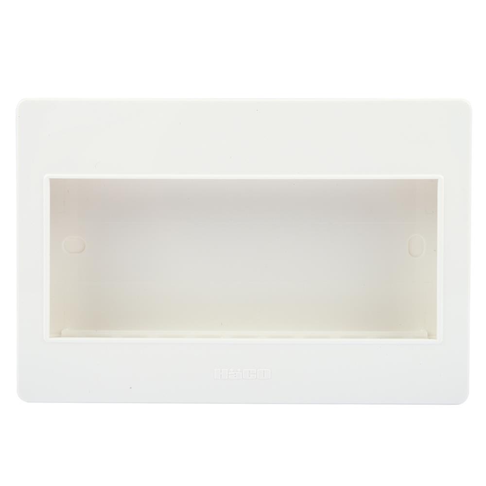 หน้ากาก 5 ช่อง HACO M4N-F สีขาว