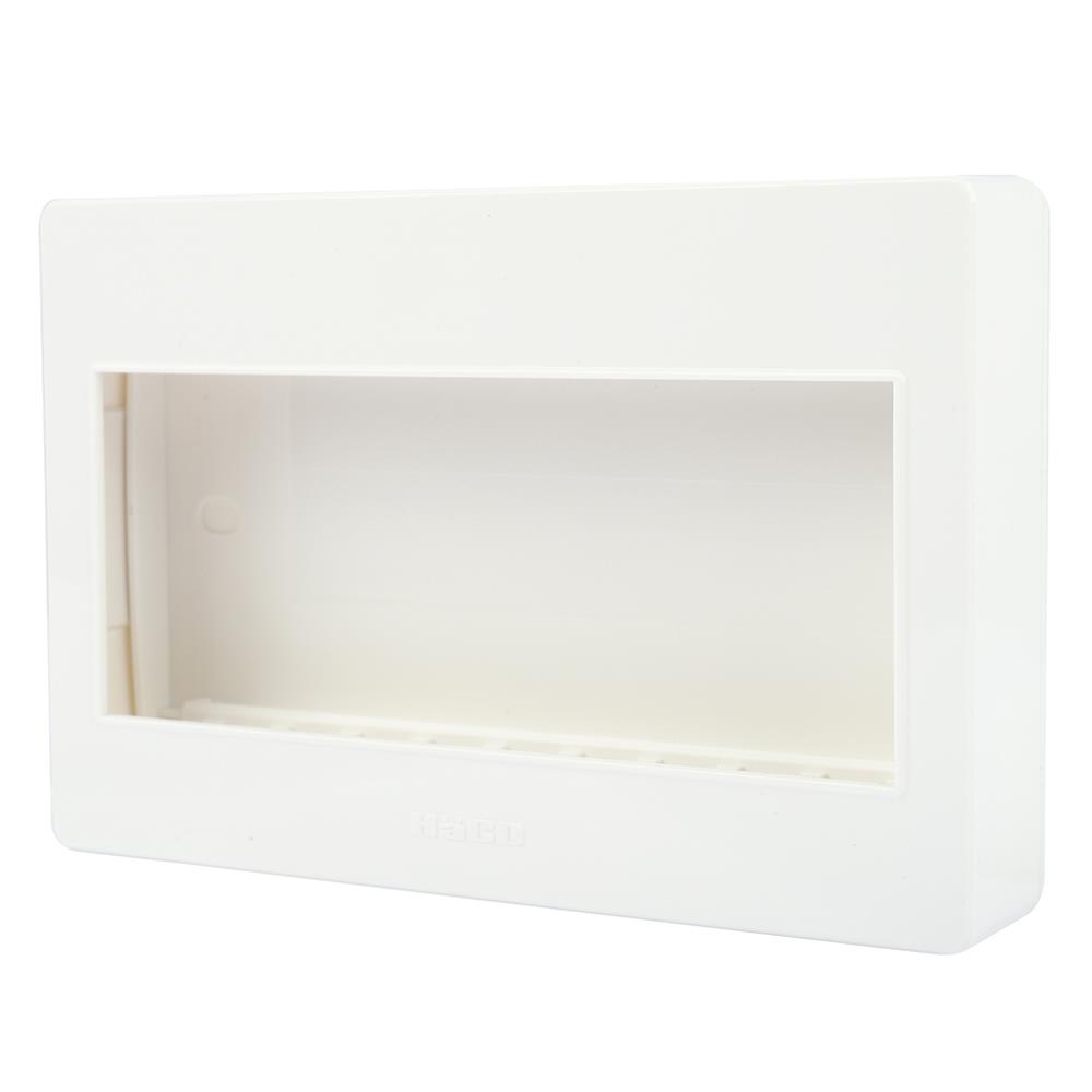 หน้ากาก 5 ช่อง HACO M4N-F สีขาว