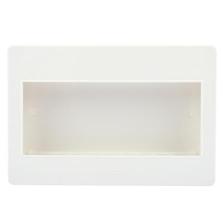 หน้ากาก 5 ช่อง HACO M4N-F สีขาว