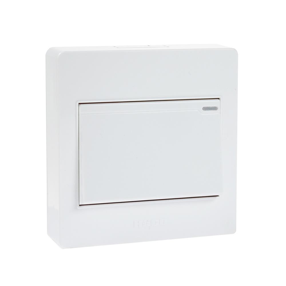 ชุดสวิตช์ 1 ทาง 1 ช่อง HACO M3N-S11 สีขาว