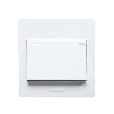 ชุดสวิตช์ 1 ทาง 1 ช่อง HACO M3N-S11 สีขาว_0