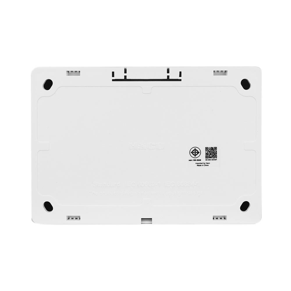 ชุดเต้ารับ 3 ขา 3 ช่อง HACO M4N-E30 สีขาว