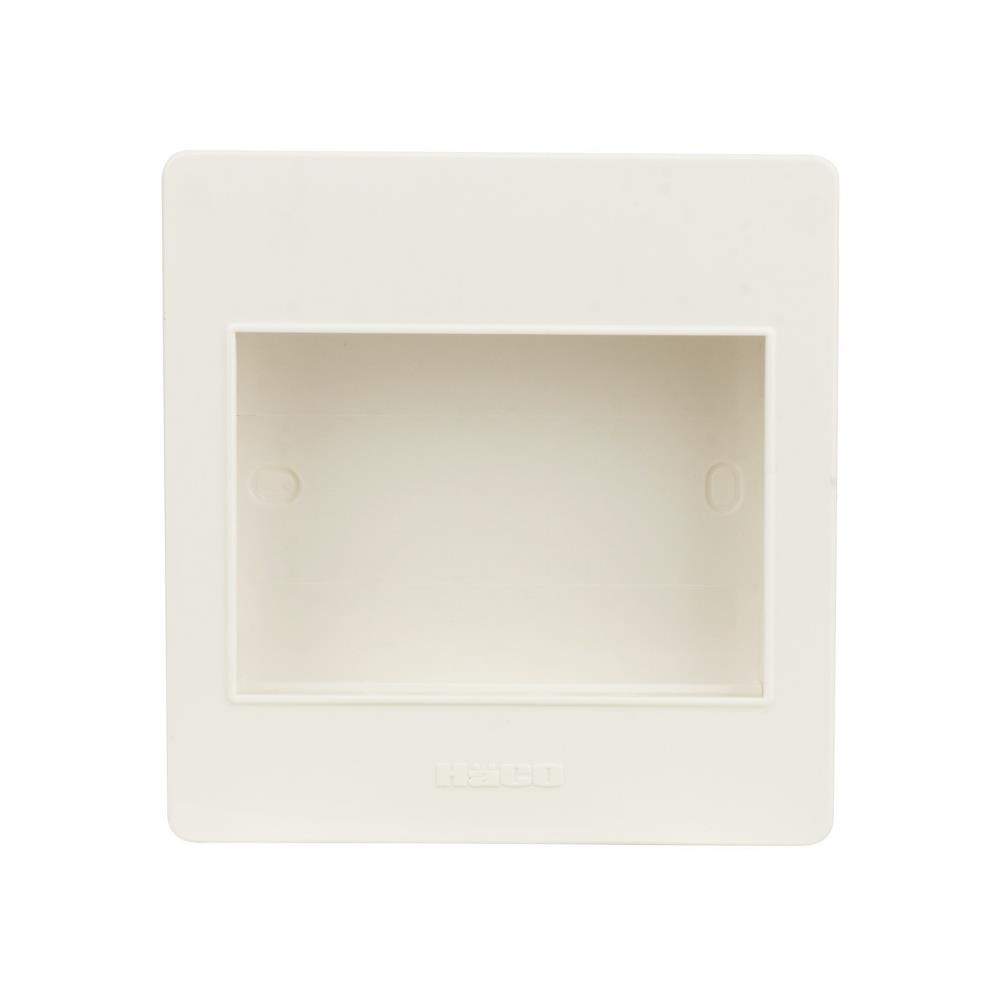 หน้ากาก 3 ช่อง HACO M3N-F สีขาว