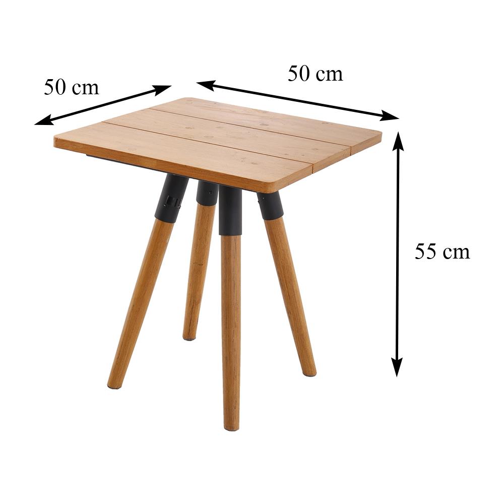 ชุดสนามไม้สัก 2 ที่นั่ง SPRING DOUBLE BASKET สีไม้ธรรมชาติ