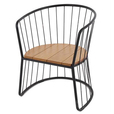 ชุดสนามไม้สัก 2 ที่นั่ง SPRING DOUBLE BASKET สีไม้ธรรมชาติ_2