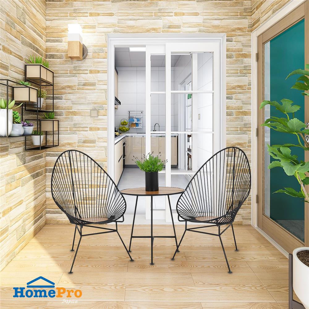 ชุดสนามไม้สัก 2 ที่นั่ง SPRING LEAF สีไม้ธรรมชาติ