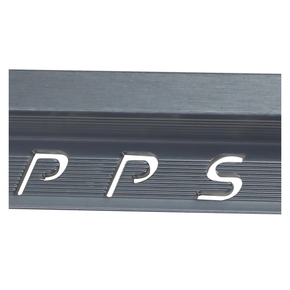 คิ้วอะลูมิเนียมแบบเหลี่ยม PPS SQA-132079 2 ม. สีเมทัลลิคเกรย์
