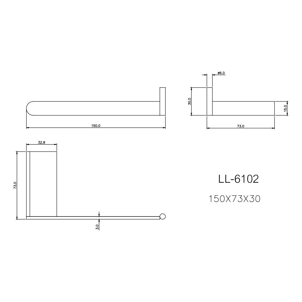ที่ใส่กระดาษชำระ WS LL-6102 สเตนเลส