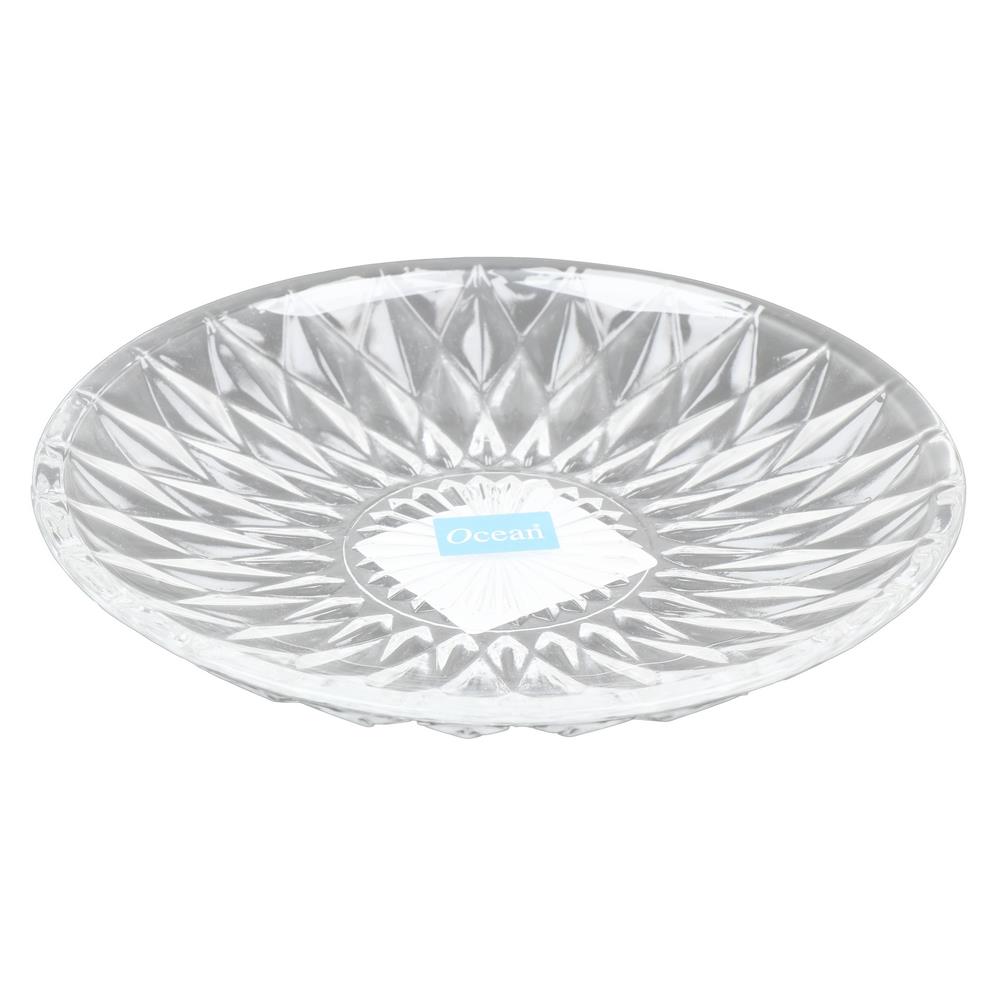 จานแก้วตื้น 6" OCEAN GLASS DIAMOND