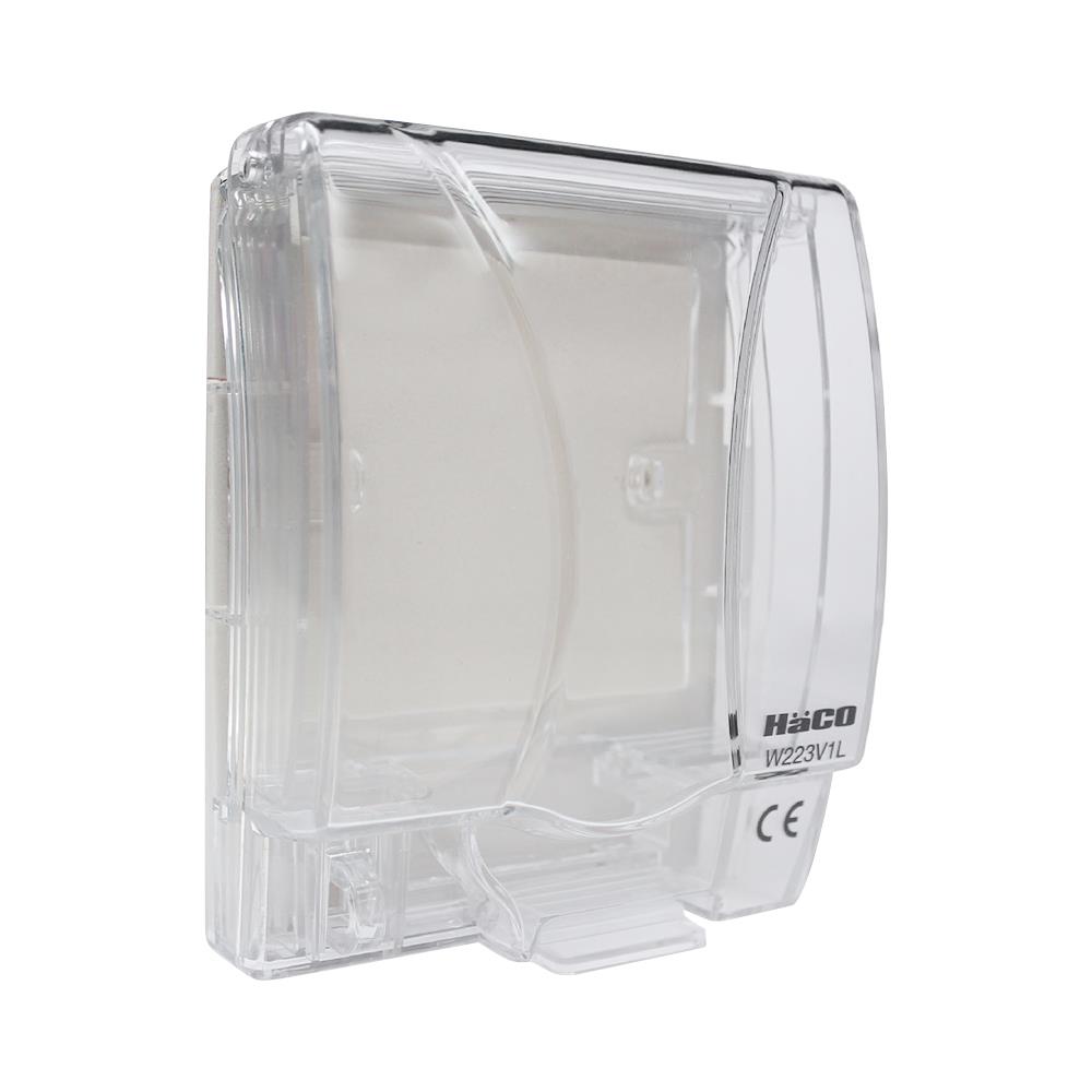 หน้ากากกันน้ำ HACO 3 ช่อง W223V1L สีขาว