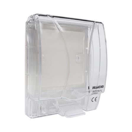 หน้ากากกันน้ำ HACO 3 ช่อง W223V1L สีขาว