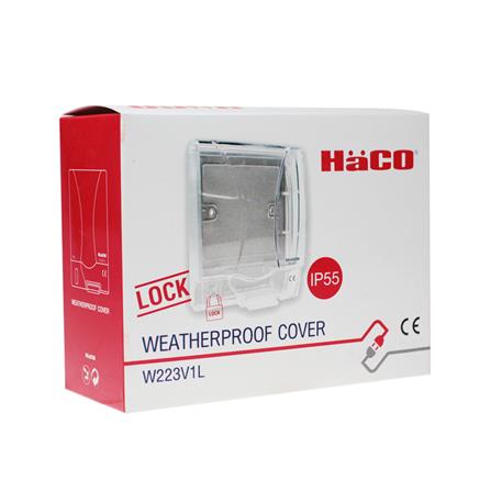 หน้ากากกันน้ำ HACO 3 ช่อง W223V1L สีขาว_2