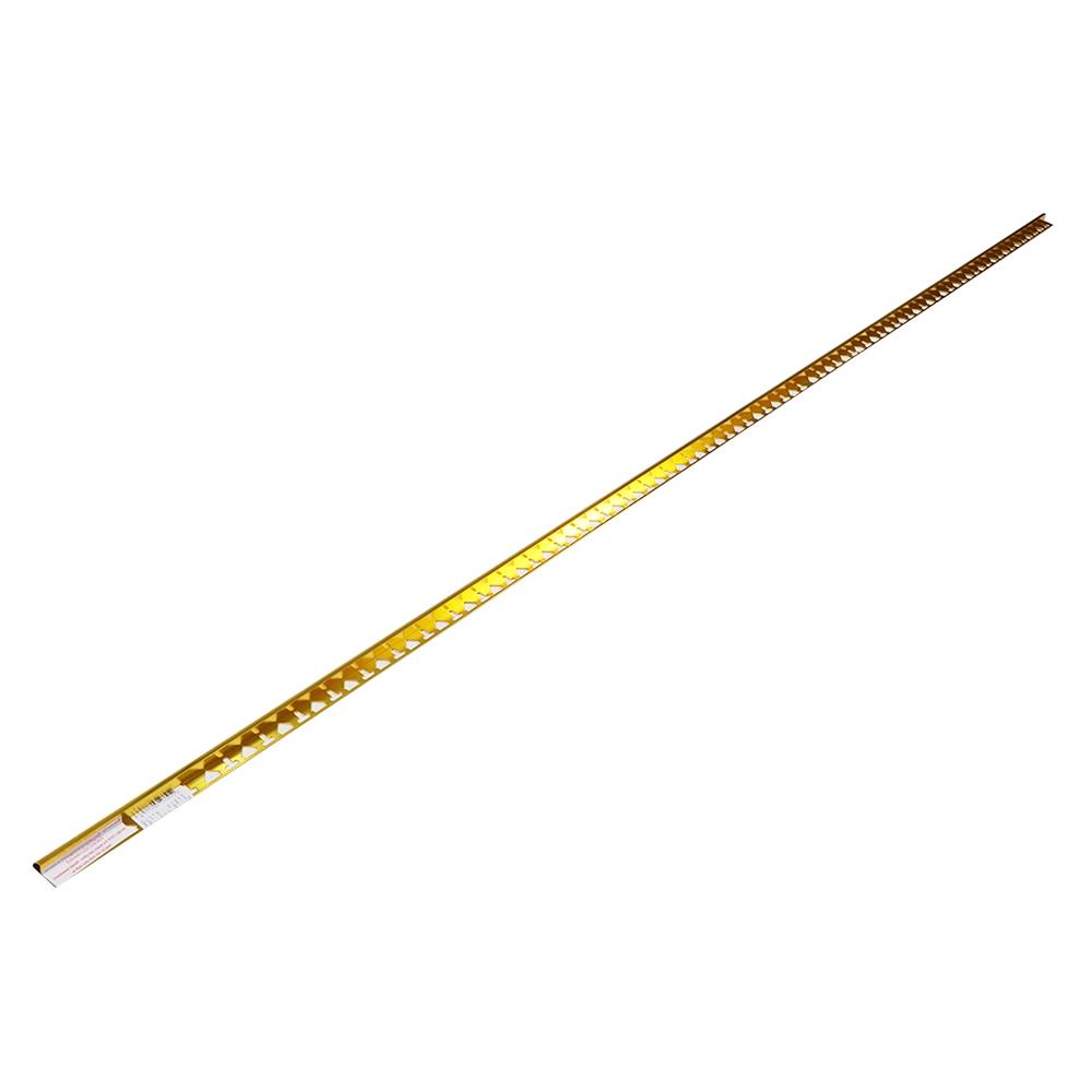 คิ้วอะลูมิเนียมแบบโค้ง HOME 13 มม. 2 ม. สีทอง