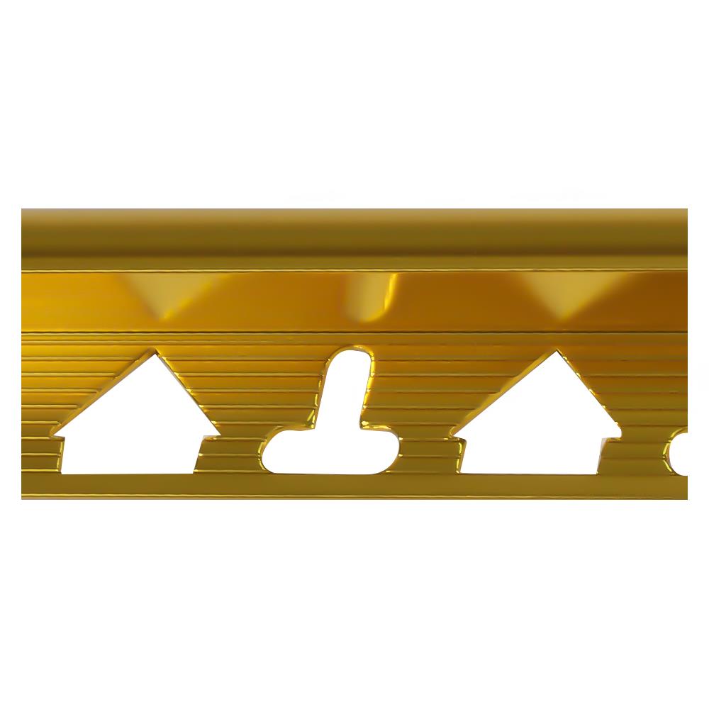 คิ้วอะลูมิเนียมแบบโค้ง HOME 13 มม. 2 ม. สีทอง