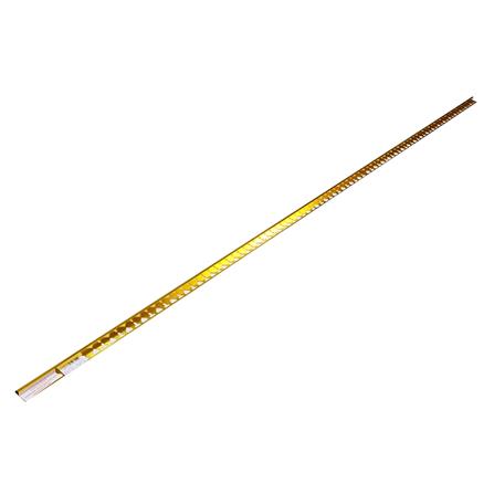 คิ้วอะลูมิเนียมแบบโค้ง HOME 13 มม. 2 ม. สีทอง_1