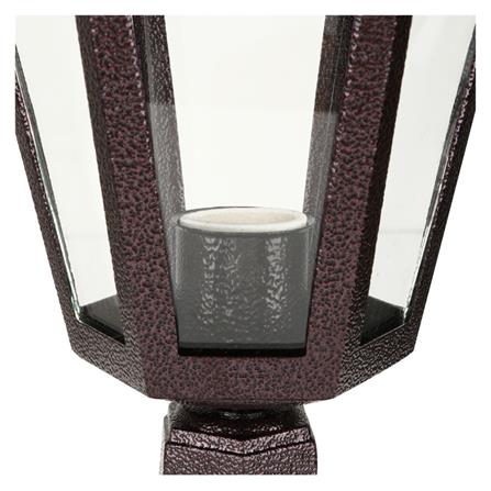 ไฟหัวเสา L&E 36-01682 พลาสติก/ABS คลาสสิค สีน้ำตาล_1