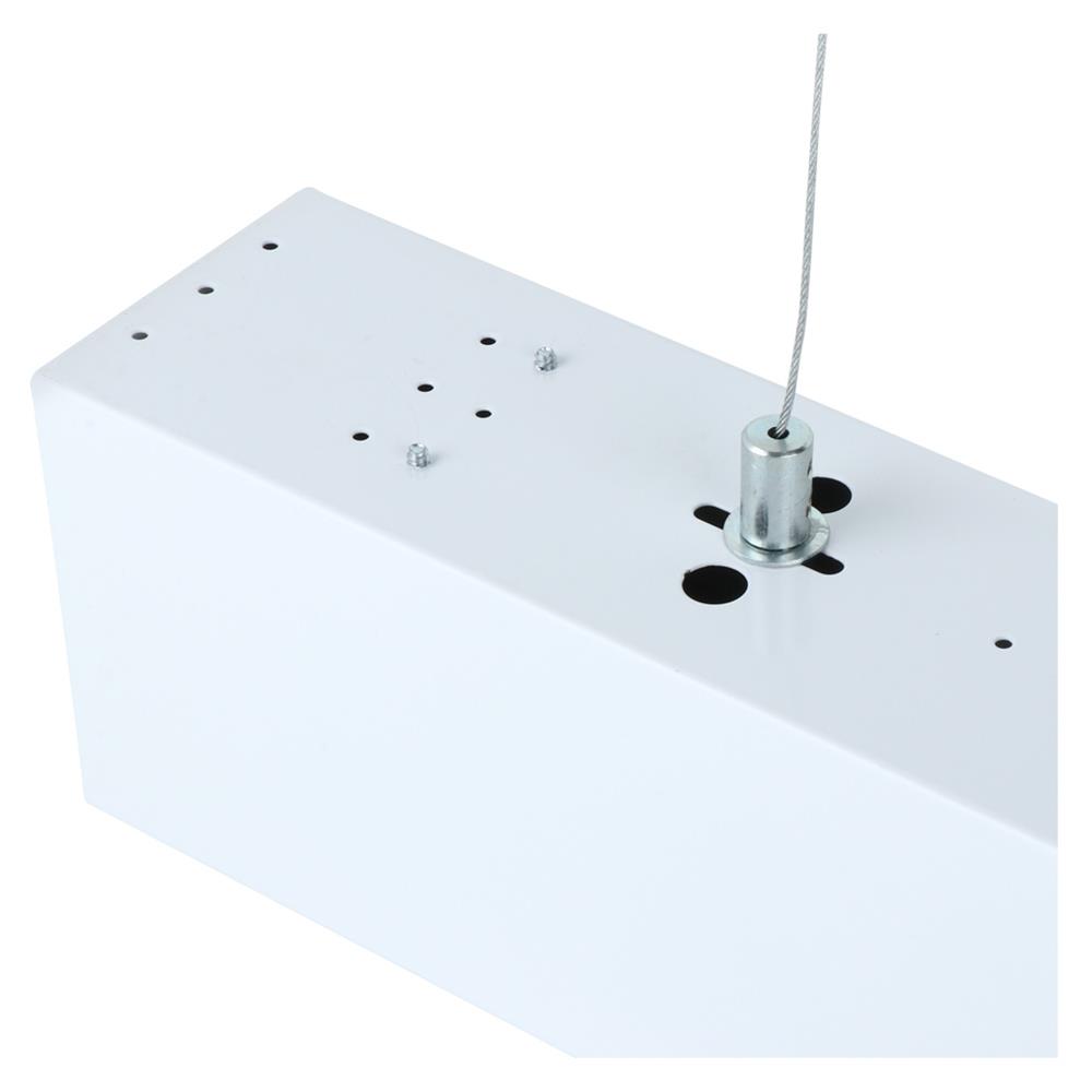 โคมตะแกรงติดลอย L&E 9H-00156 MT/PL สีขาว