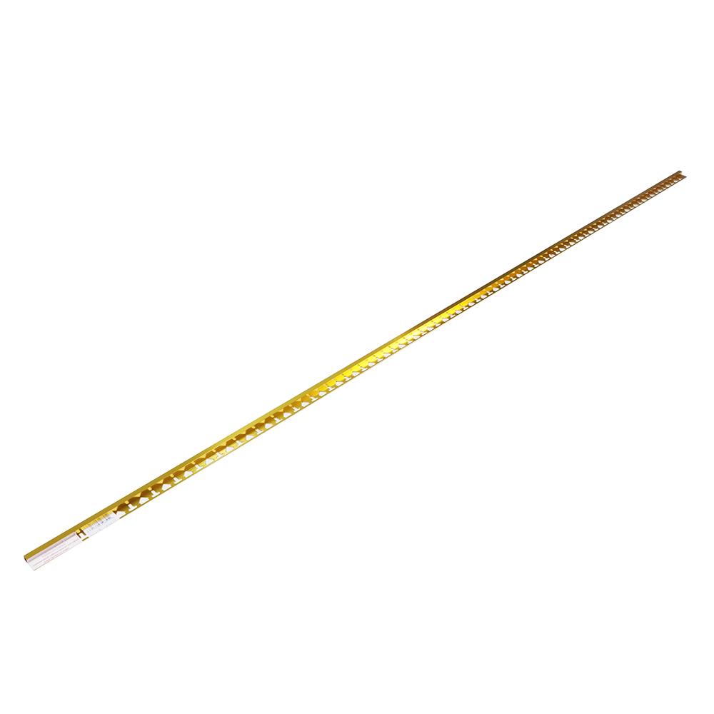 คิ้วอะลูมิเนียมแบบเหลี่ยม HOME 9 มม. 2 ม. สีทอง