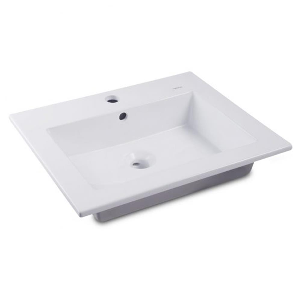 อ่างล้างหน้าฝังบน NASCO NL-007-WA สีขาว