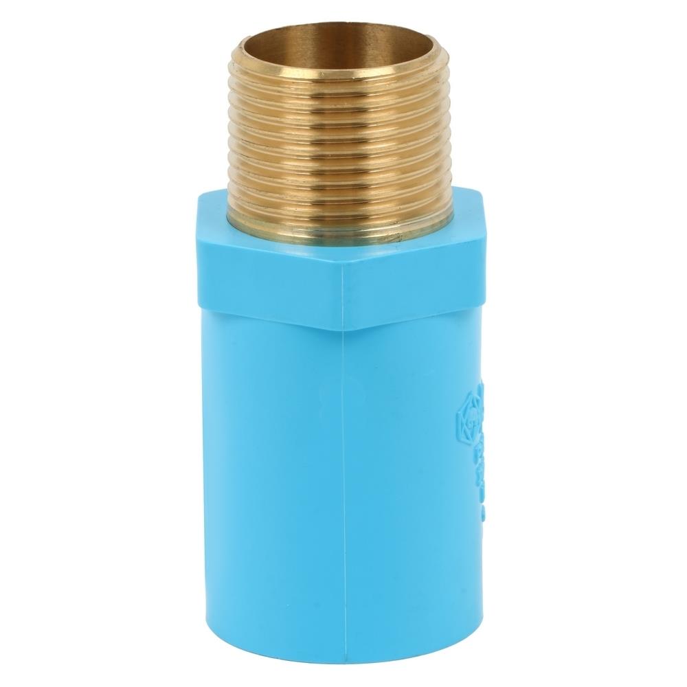 ข้อต่อเกลียวนอก PVC/BASS SCG 3/4 นิ้ว สีฟ้า