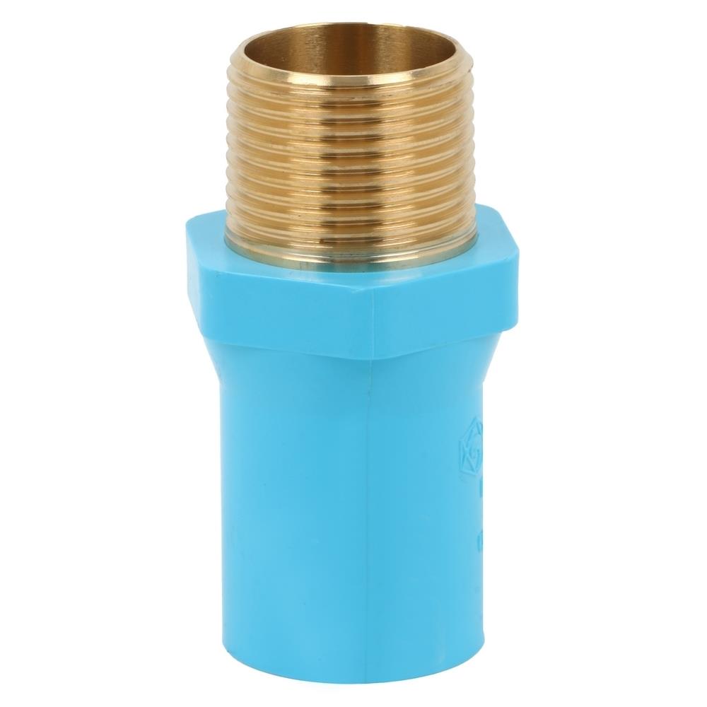 ข้อต่อเกลียวนอก PVC/BASS SCG 3/4X1/2 นิ้ว สีฟ้า