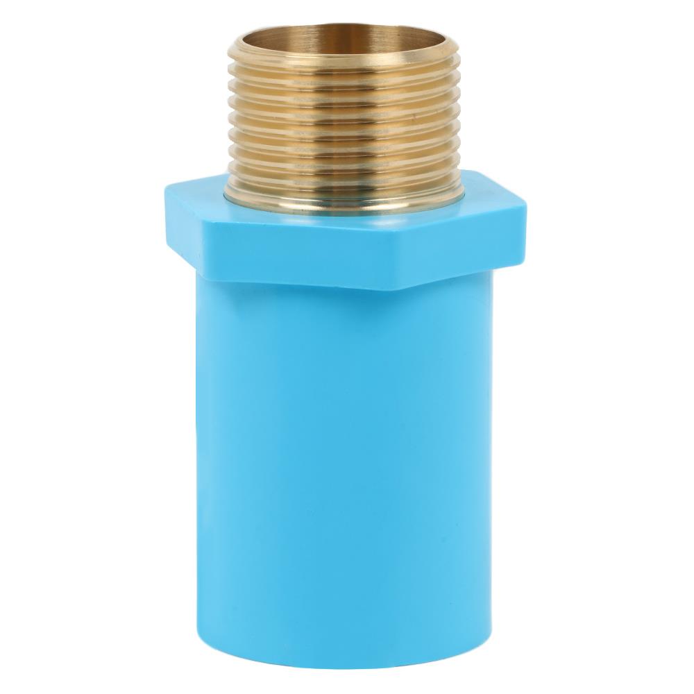 ข้อต่อเกลียวนอก PVC/BASS SCG 1 นิ้ว สีฟ้า