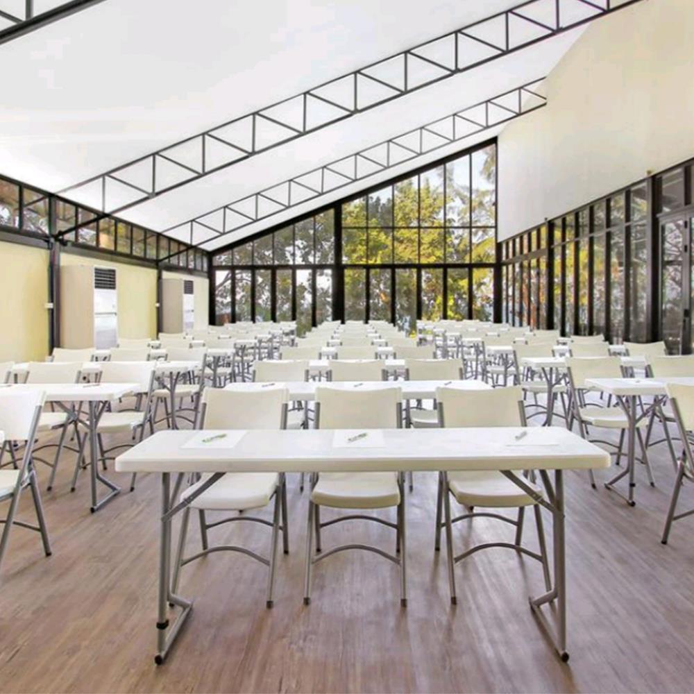 โต๊ะพับสัมมนาอเนกประสงค์ JKN HDPE 182x45 ซม. สีขาว