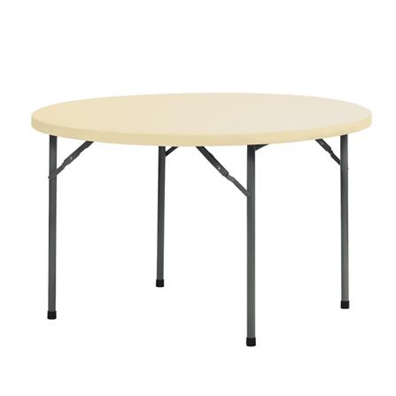 โต๊ะพับกลมอเนกประสงค์ NEWSTORM HDPE NST-120R 120 ซม. สีครีม_0