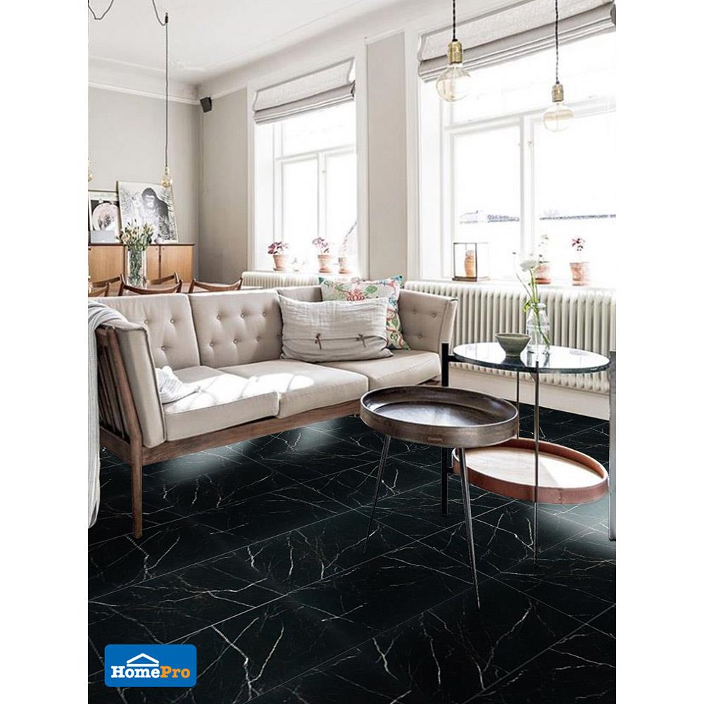 กระเบื้องพื้น 60x120 ซม. TARA รีคอน แบล็ค 1.44M2