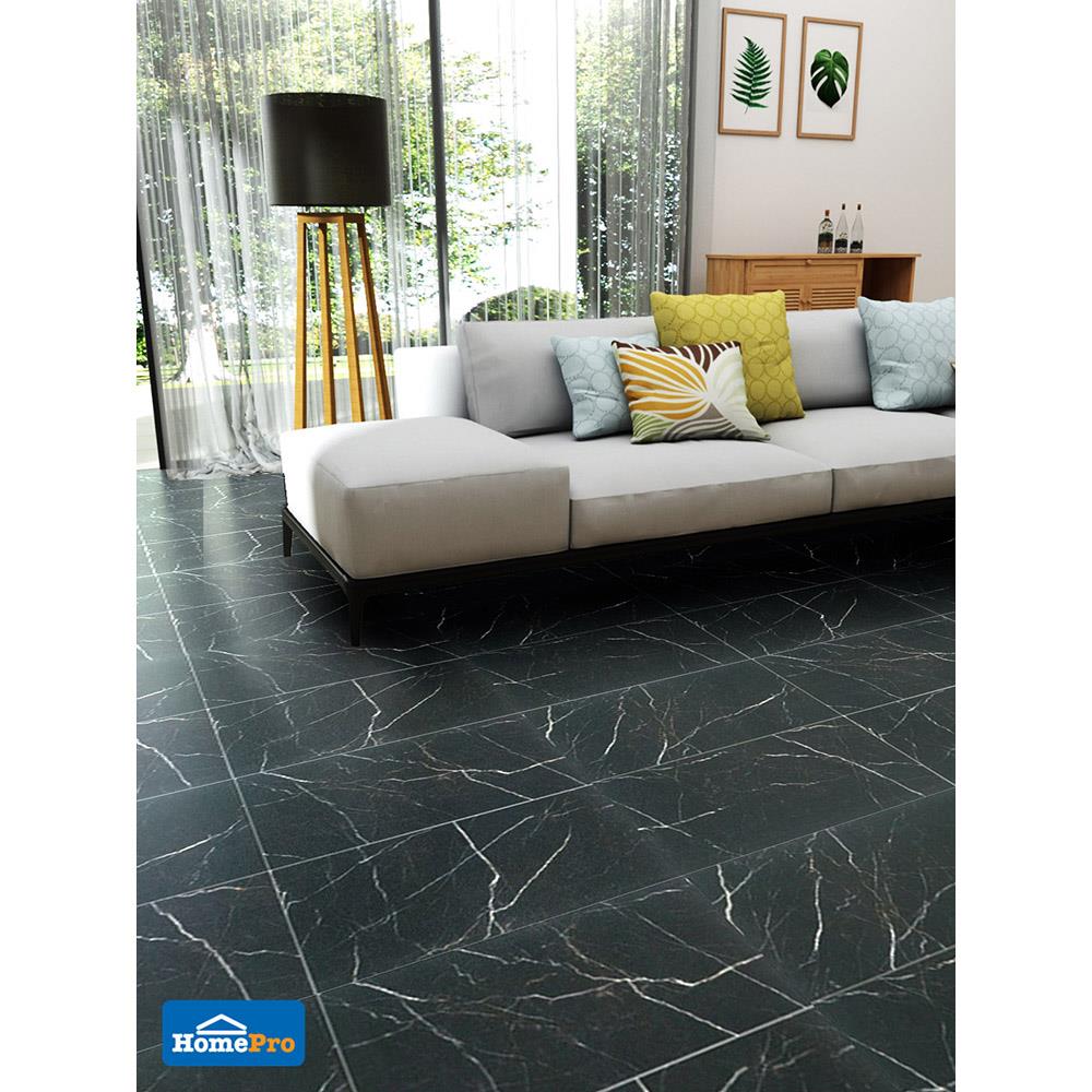กระเบื้องพื้น 60x120 ซม. TARA รีคอน แบล็ค 1.44M2