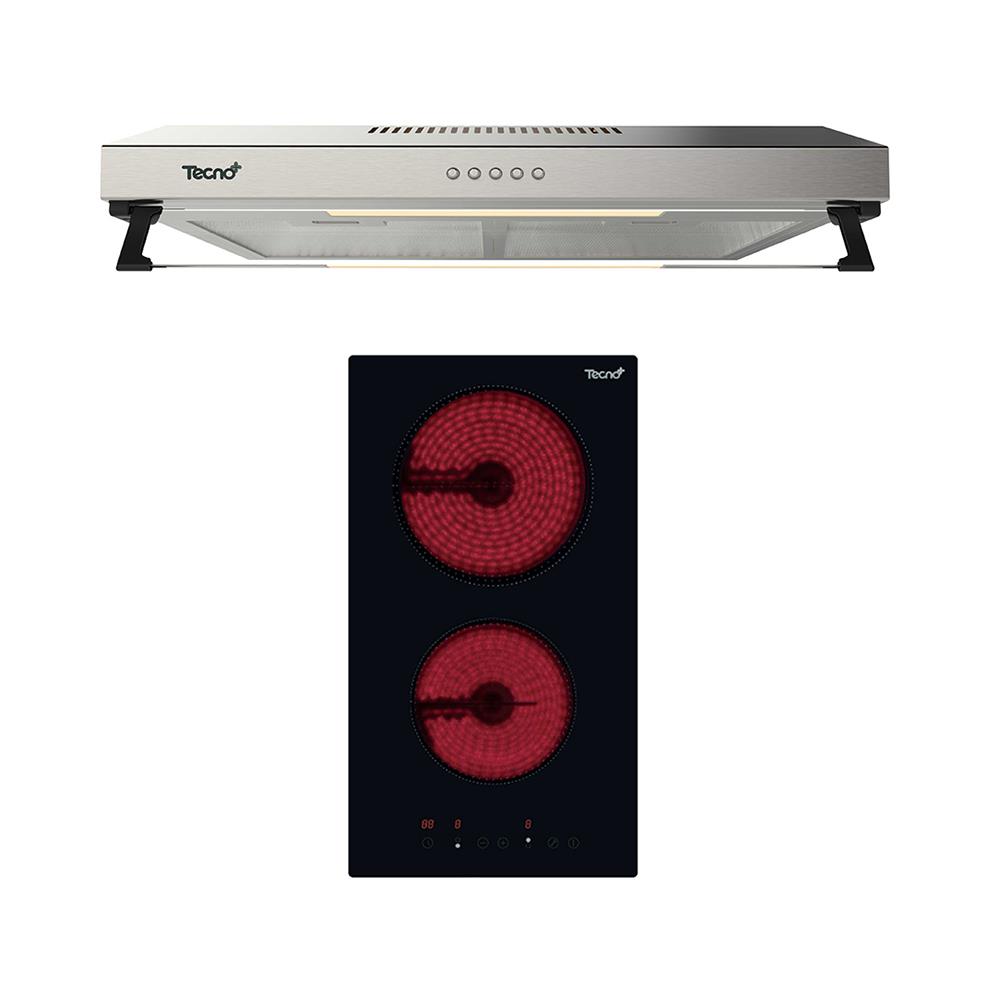 เตาฝัง+เครื่องดูดควัน TECNOPLUS VT302DGb+HD6048MN